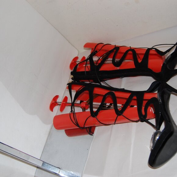 38.5/8.5❤️Nicholas Kirkwood Leather GLADIATOR KNEE HIGH HEELS Sandals BOOTS - Picture 2 of 12